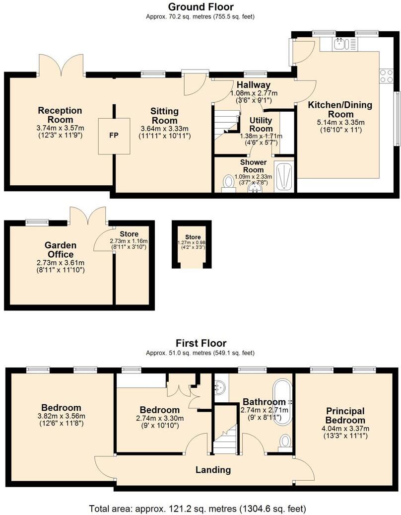 Bent Lane, Darley Dale, Matlock floorplan