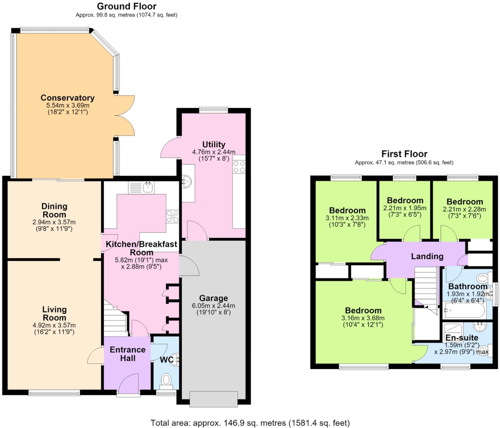 Heron Close, Holmer Lake, Telford, Shropshire, TF3 1NS floorplan