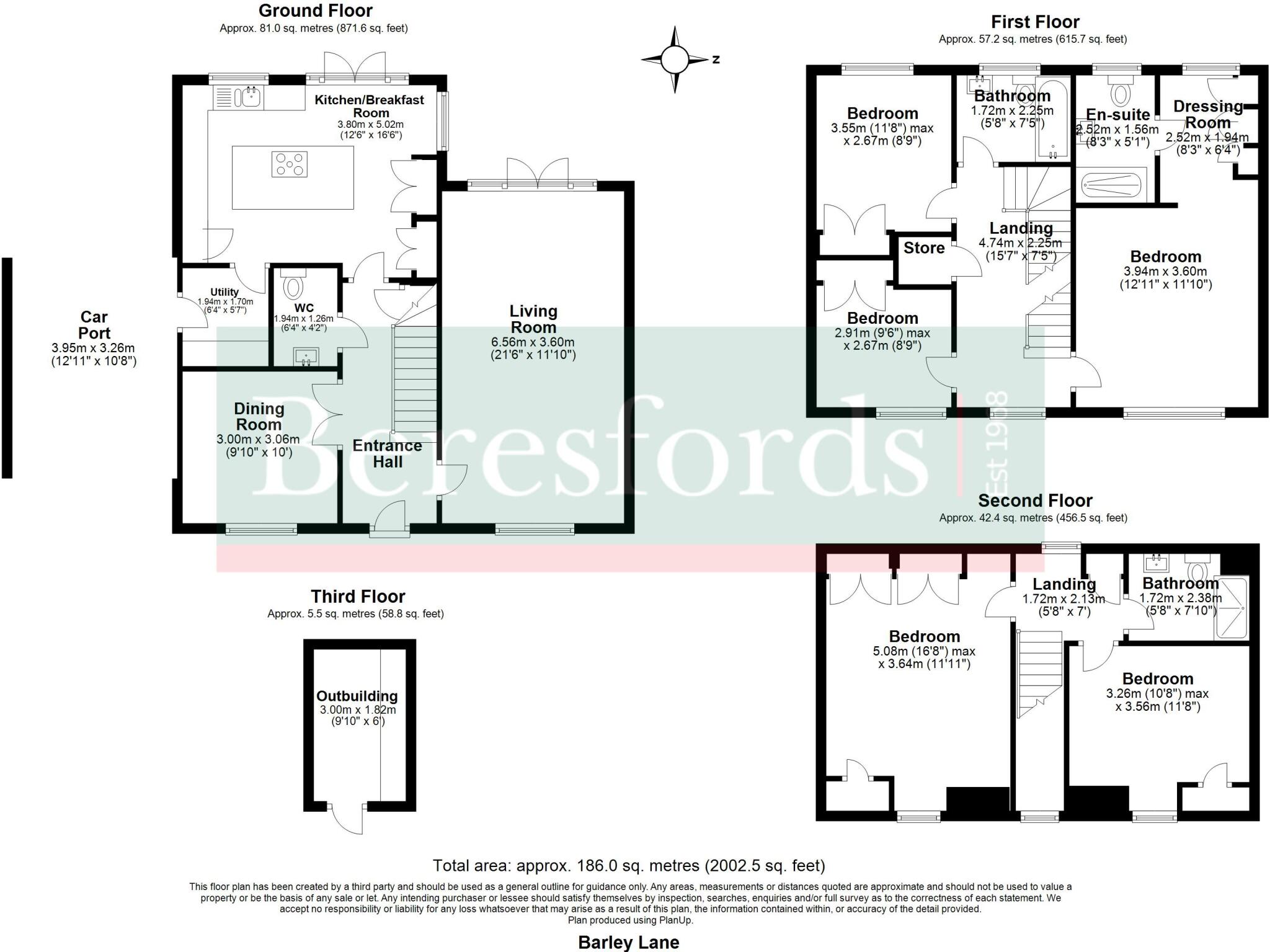 Barley Lane, Dunmow, CM6 floorplan