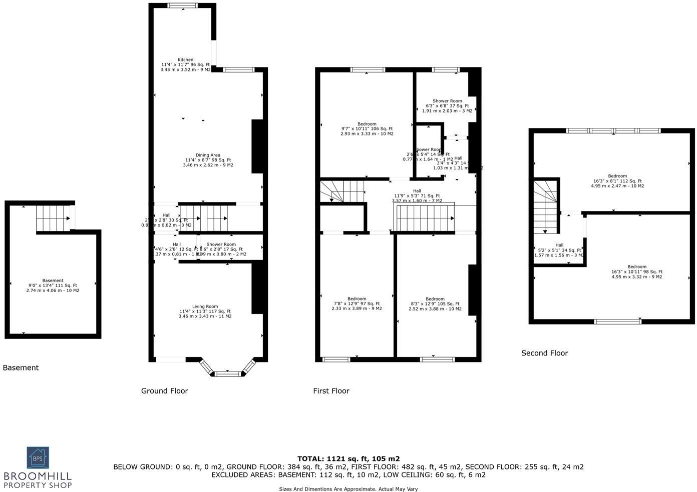 36 Brighton Terrace Road, Crookes floorplan