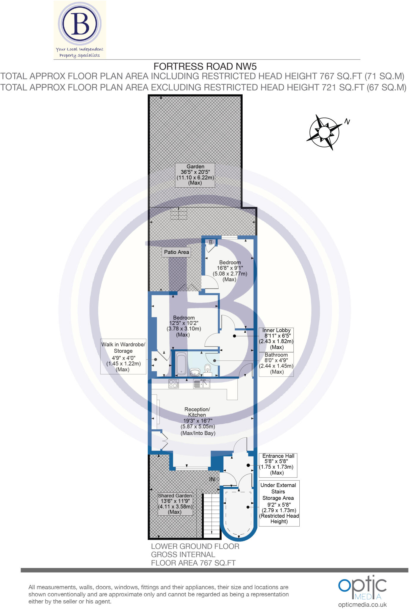 Fortess Road, London floorplan