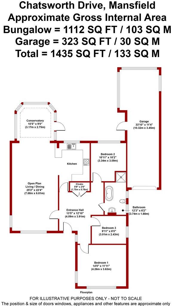 Chatsworth Drive, Mansfield floorplan