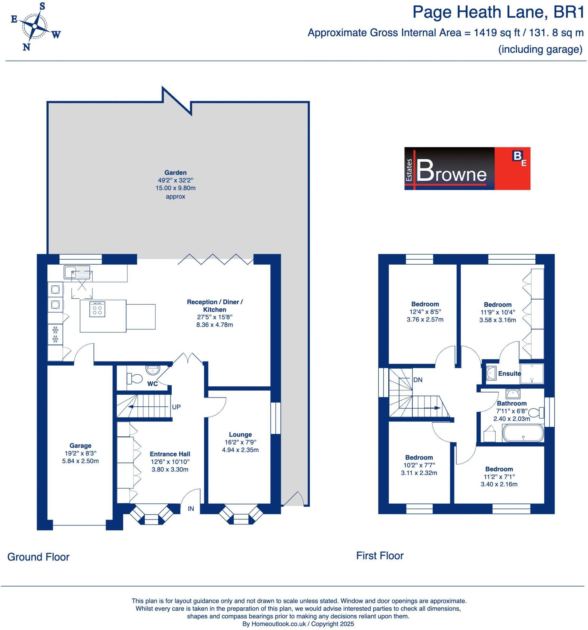 Page Heath Lane, Bickley, Bromley floorplan
