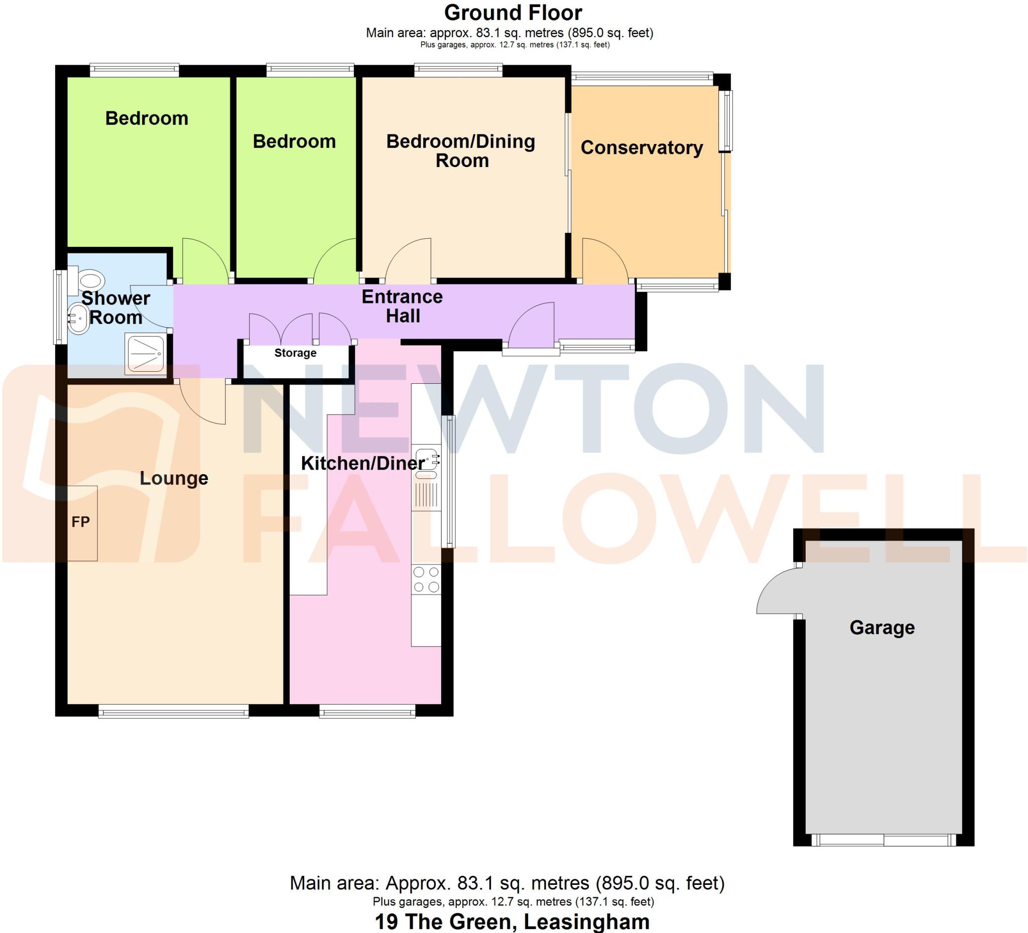 The Green, Leasingham, NG34 floorplan