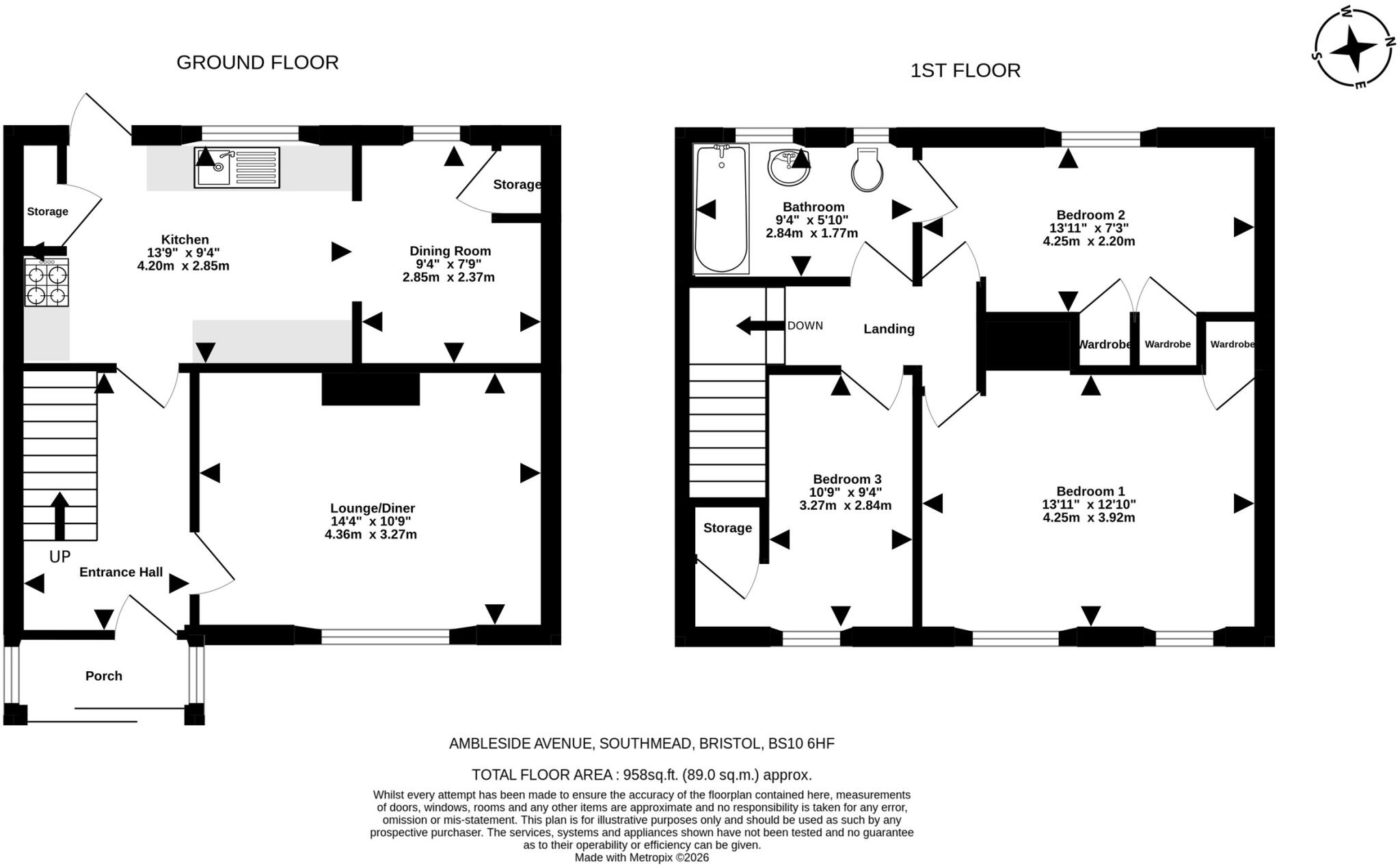 Ambleside Avenue, Southmead, Bristol floorplan