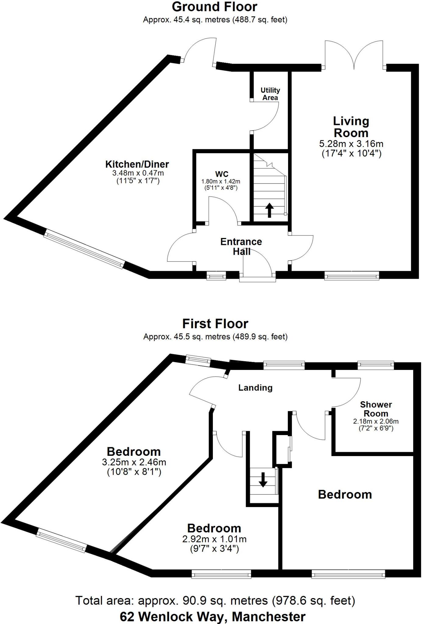 Wenlock Way, Gorton floorplan