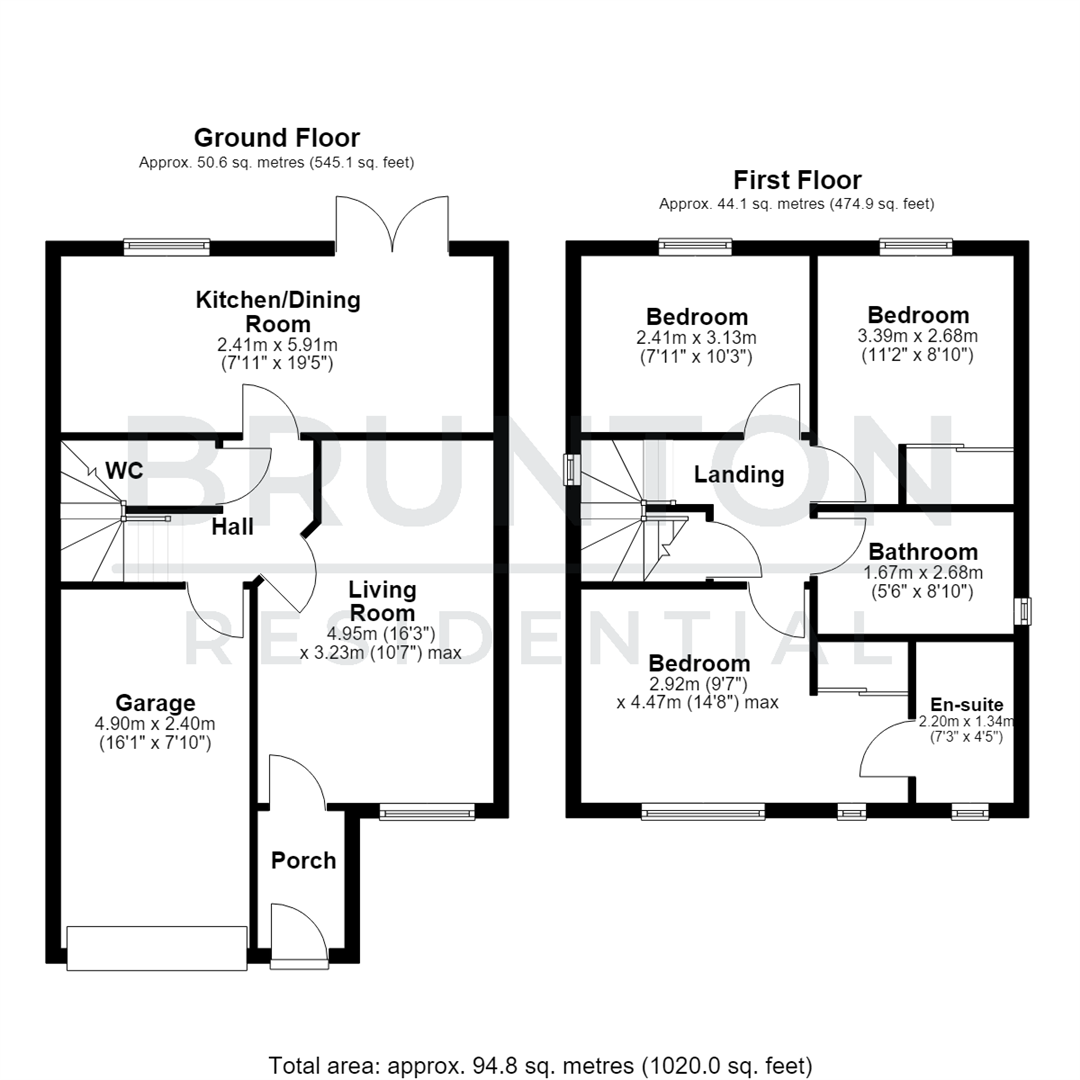 Saunton Gardens, The Fairways, NE23 floorplan