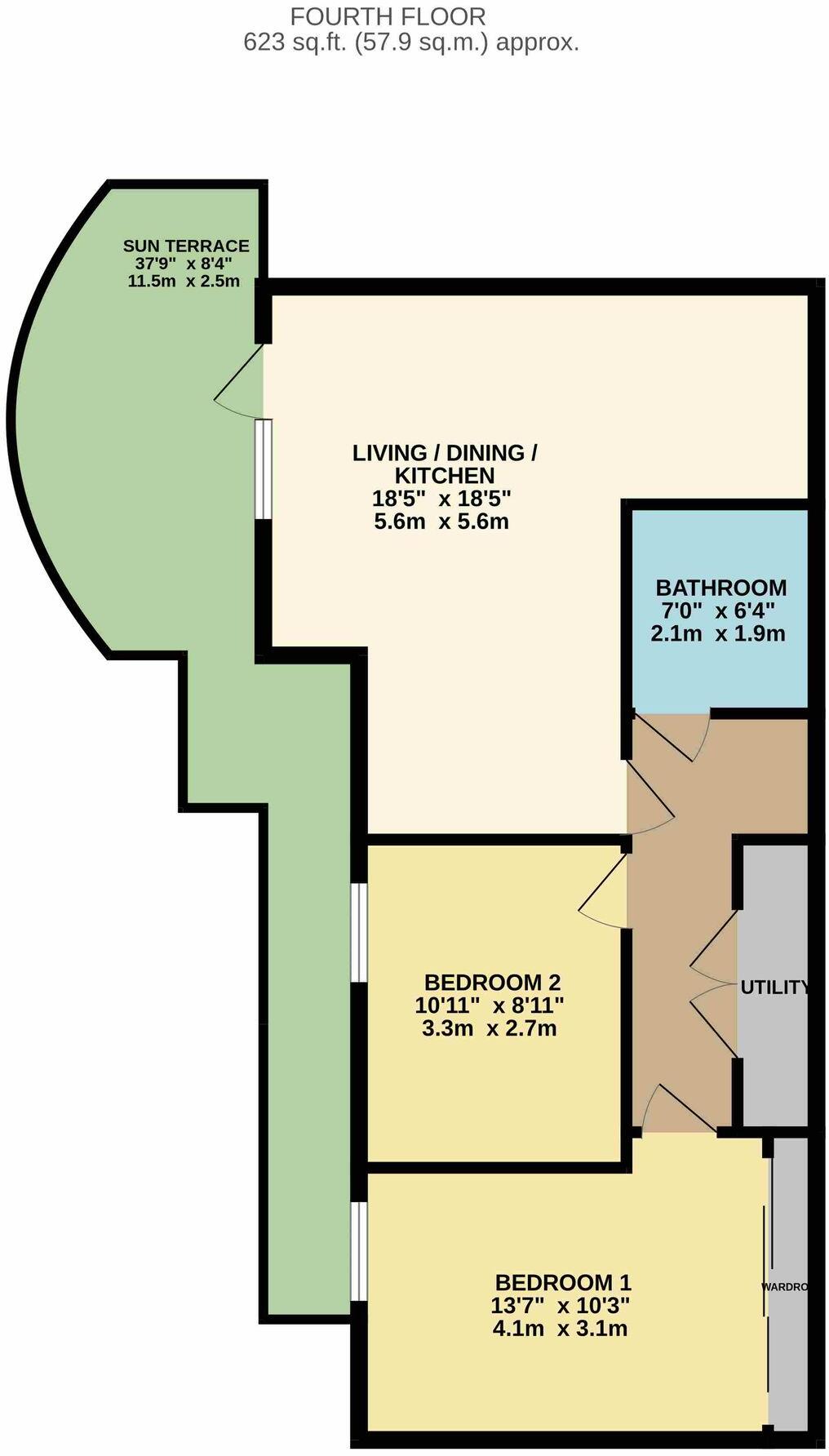 Hahnemann Road, Bournemouth, BH2 floorplan