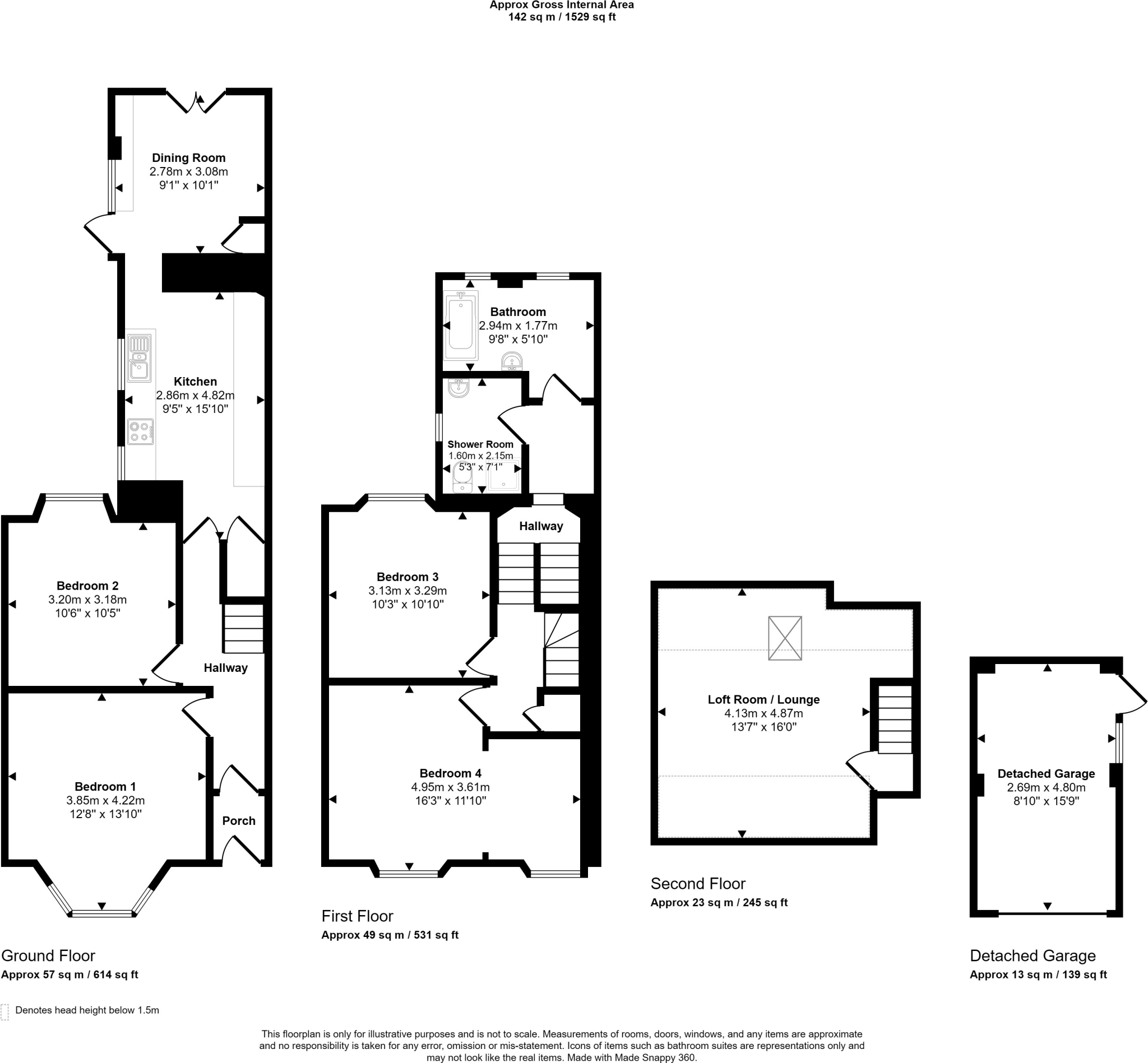 Clifton Crescent, Falmouth floorplan