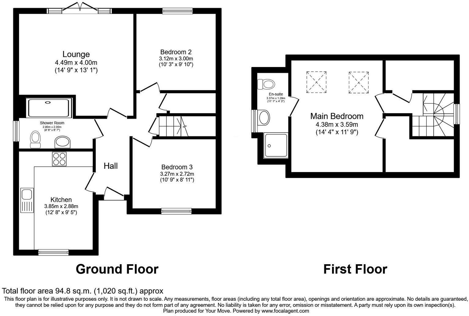 Huntingdon Lane,  Carlisle, CA2 4QZ floorplan