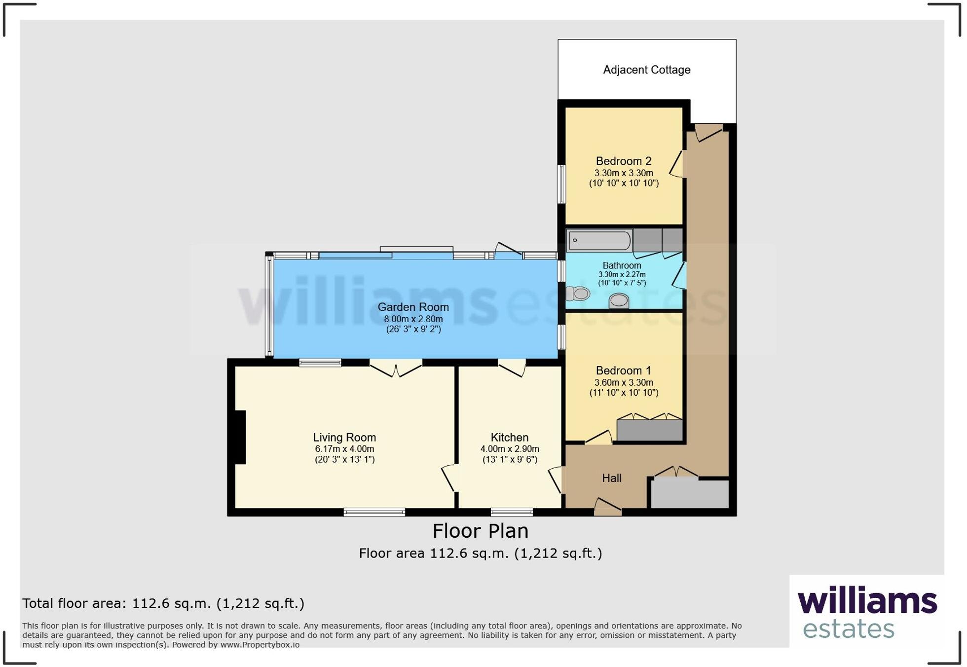 Four Cottages St George, Abergele floorplan