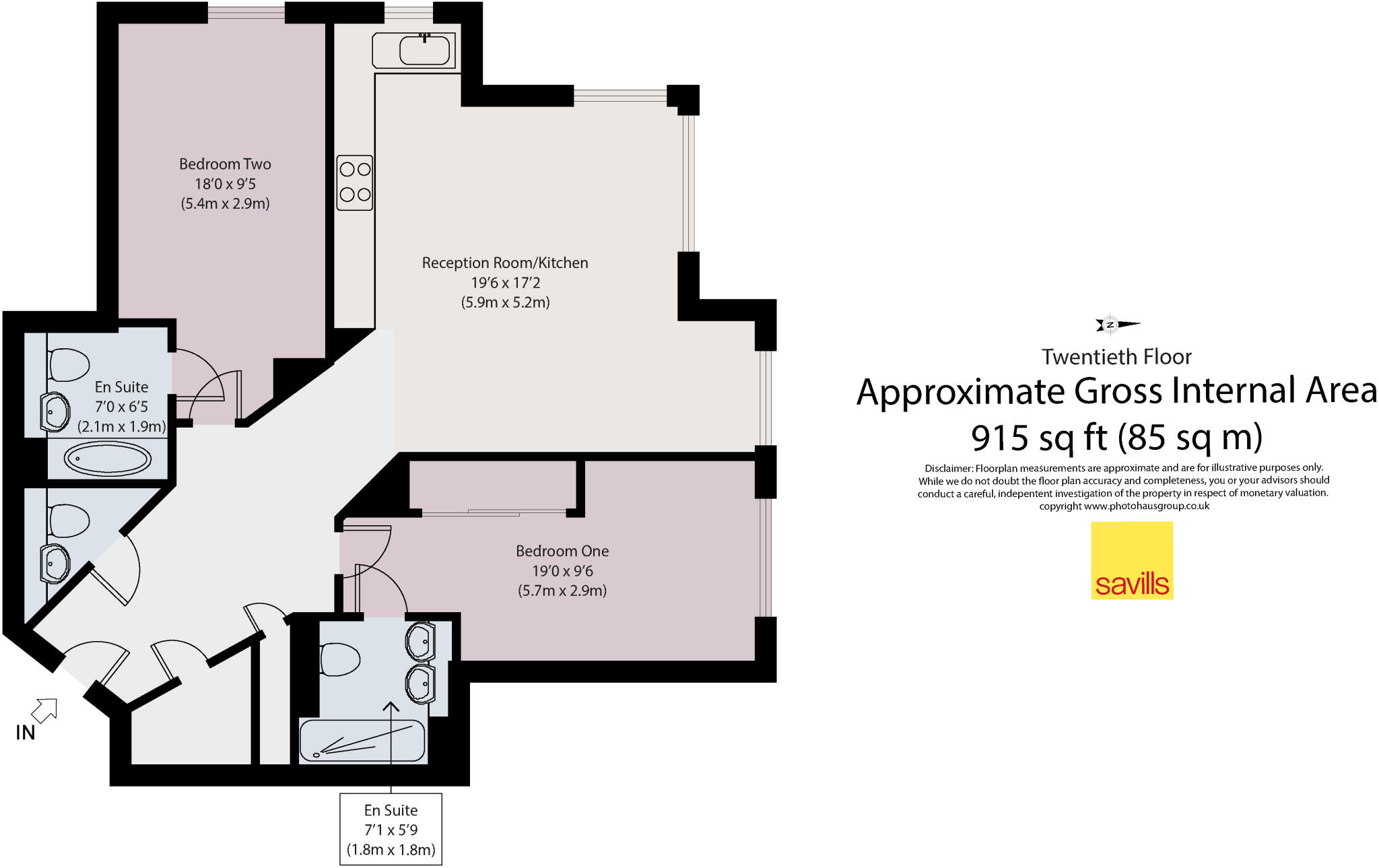 Harcourt Tower, 67 Marsh Wall, Canary Wharf, London, E14 floorplan