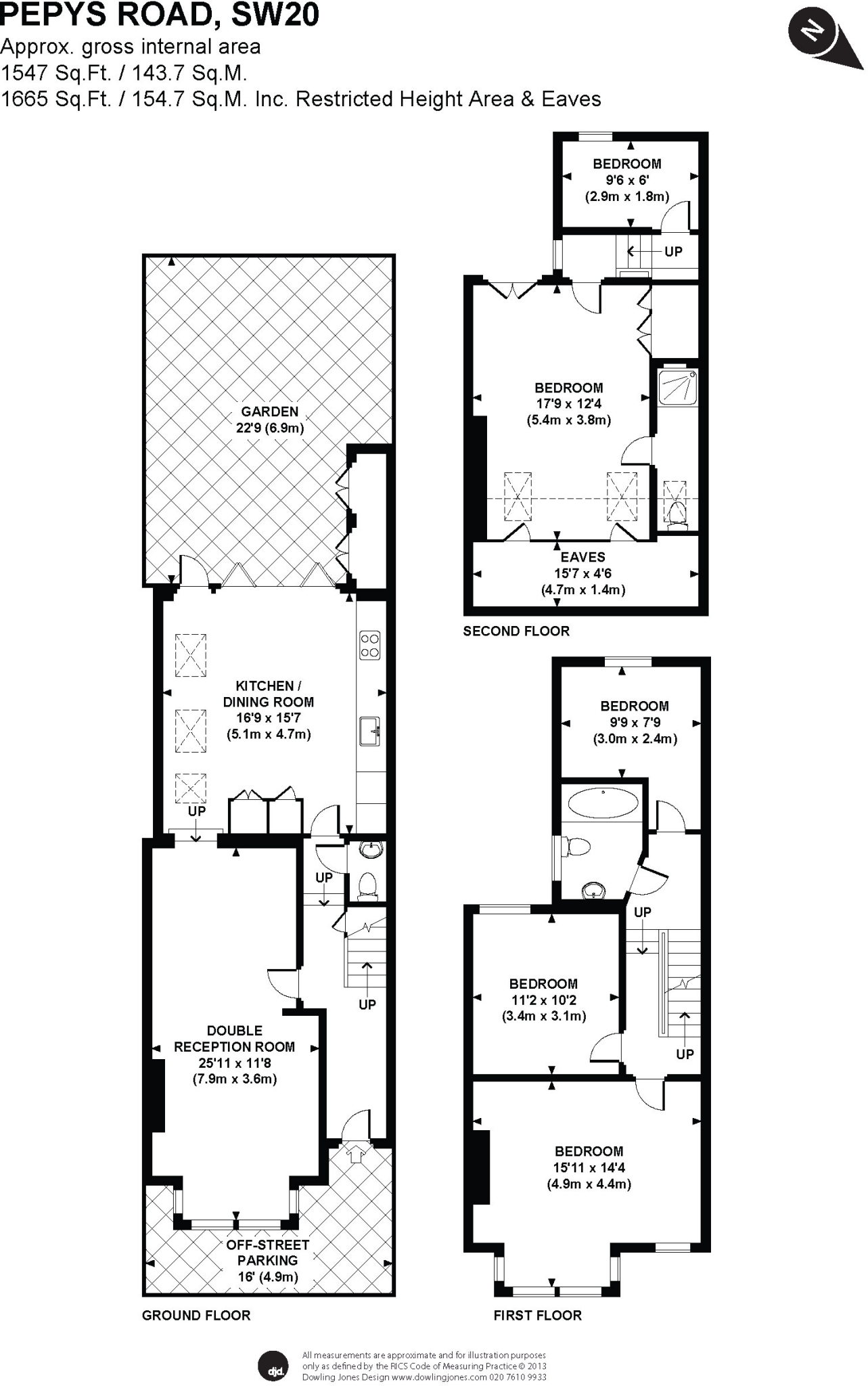 Pepys Road, West Wimbledon, London SW20 floorplan