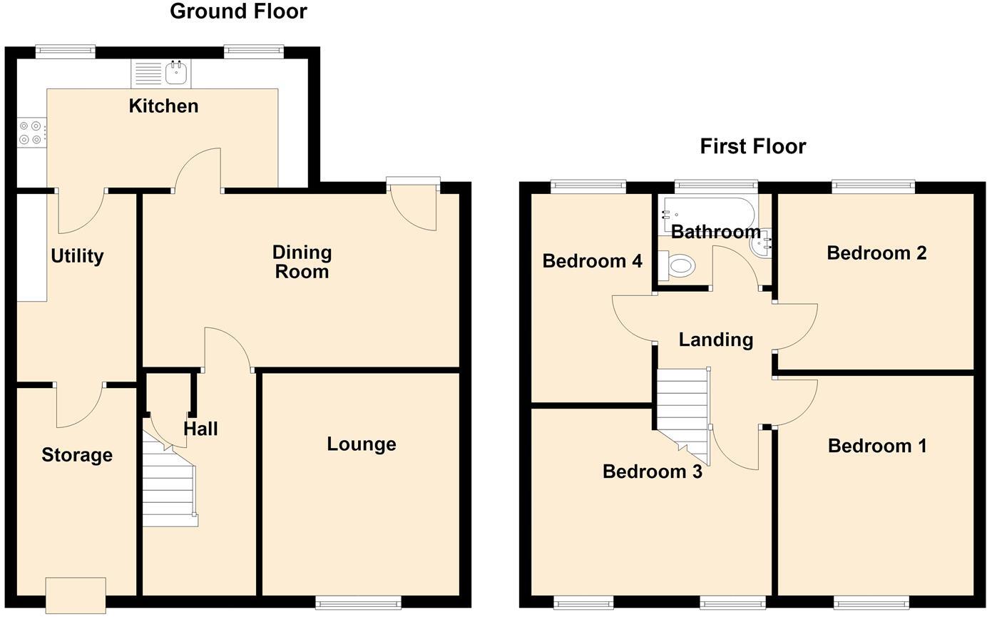 Waterloo Road, Wellfield, Whitley Bay floorplan