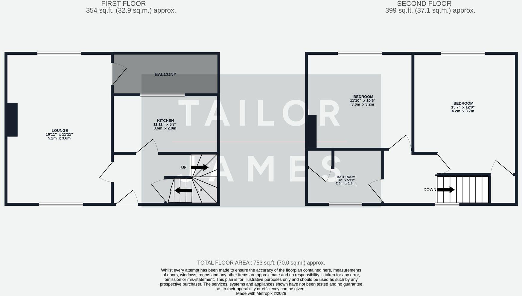 Queensway, Brighton, BN2 floorplan