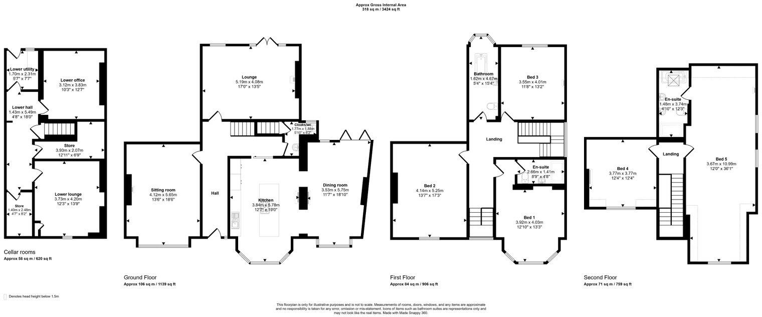 Parsonage Road, Heaton Moor SK4 4JZ floorplan