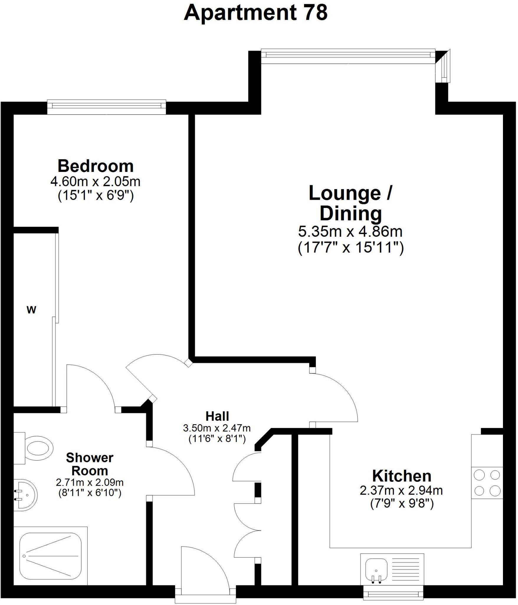 Apartment 78, Kingswood, Kingsway, Chester floorplan