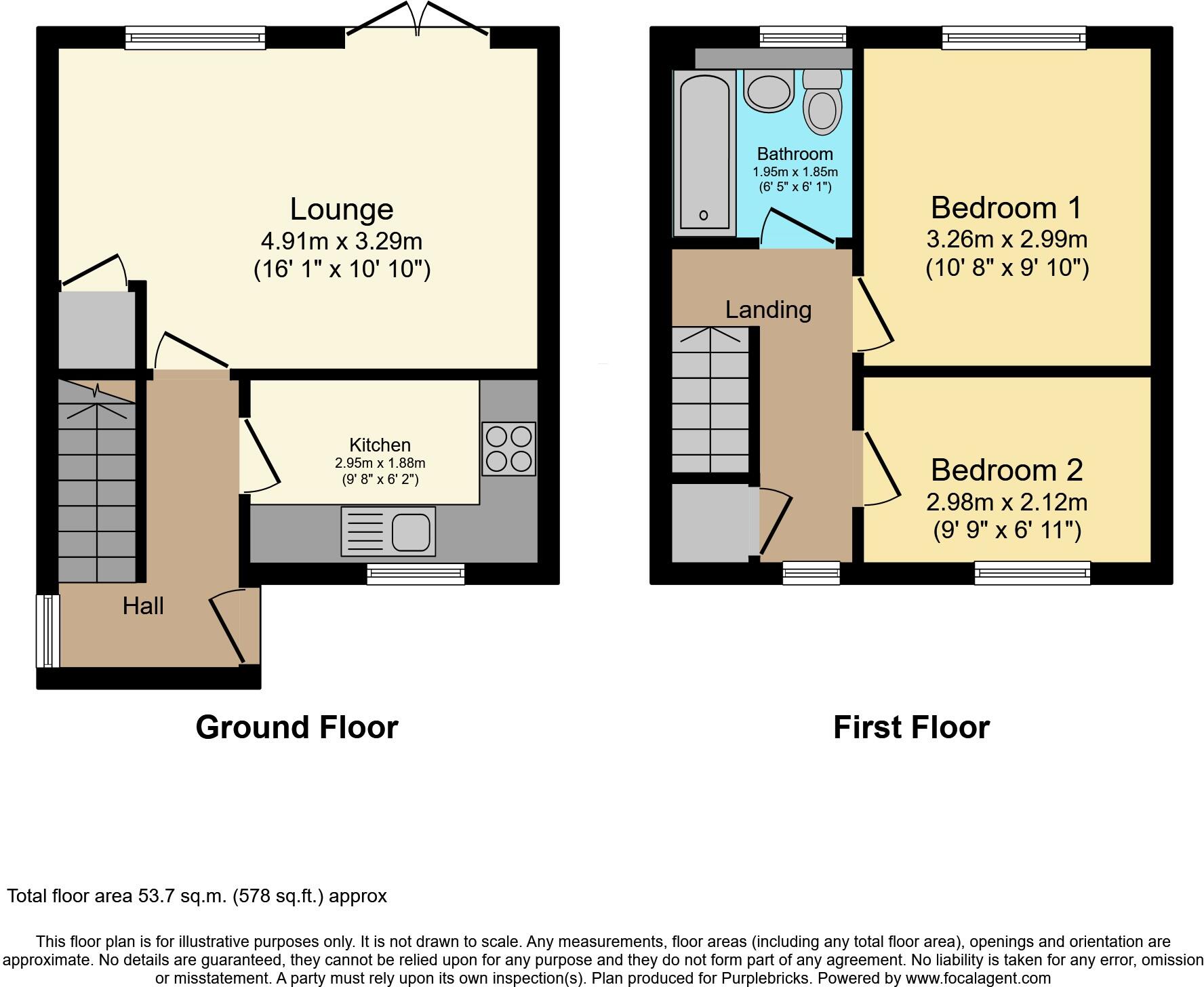 Megdale, Matlock, DE4 floorplan
