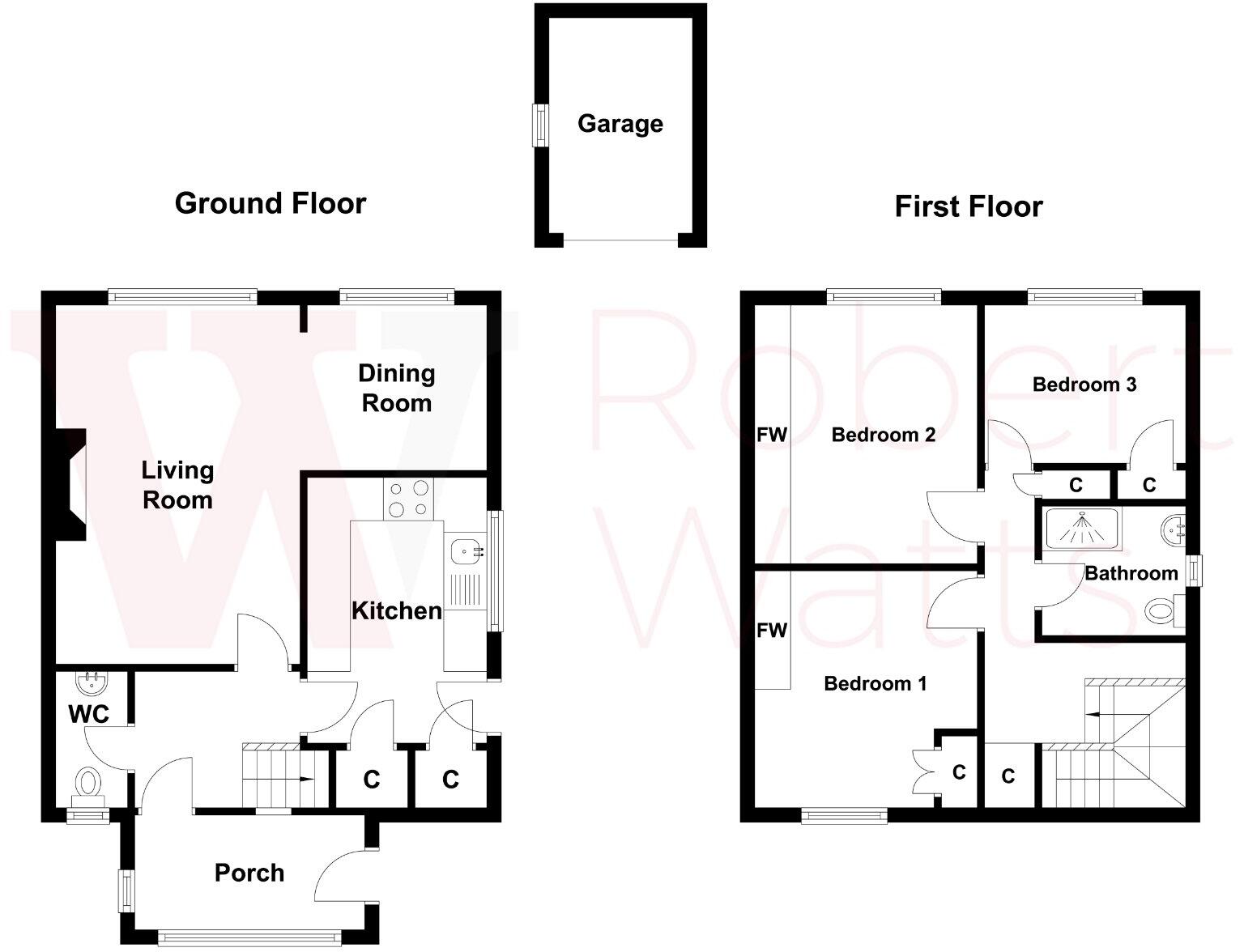 Pollard Avenue, Gomersal, Cleckheaton, West Yorkshire, BD19 floorplan