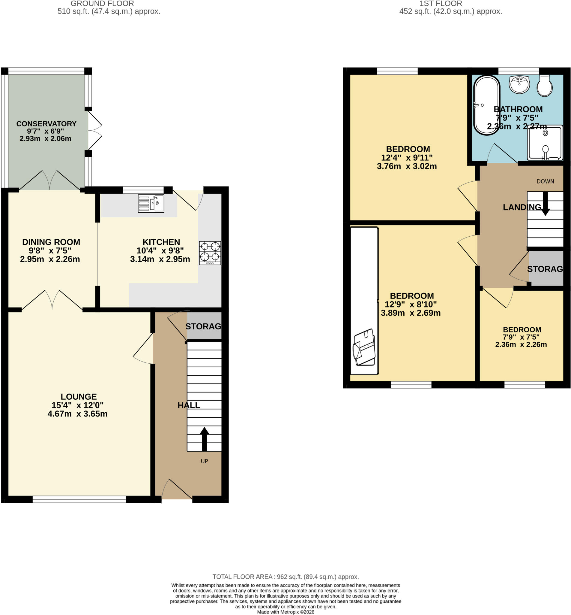 Sedgemoor Close, North Hykeham, LN6 floorplan