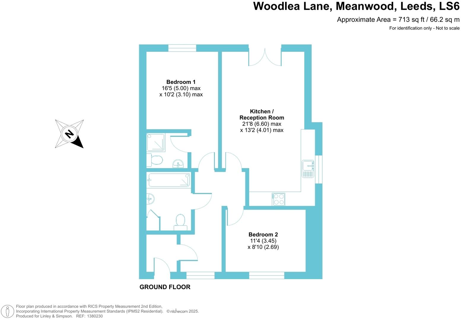 Woodlea Lane, Meanwood, Leeds, LS6 floorplan