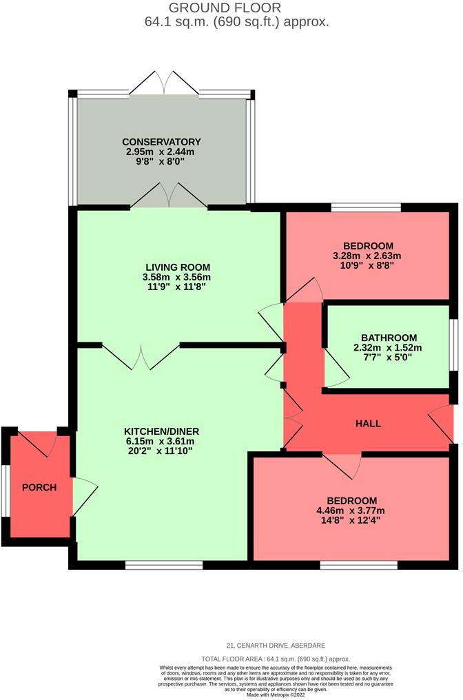 Cenarth Drive, Aberdare floorplan
