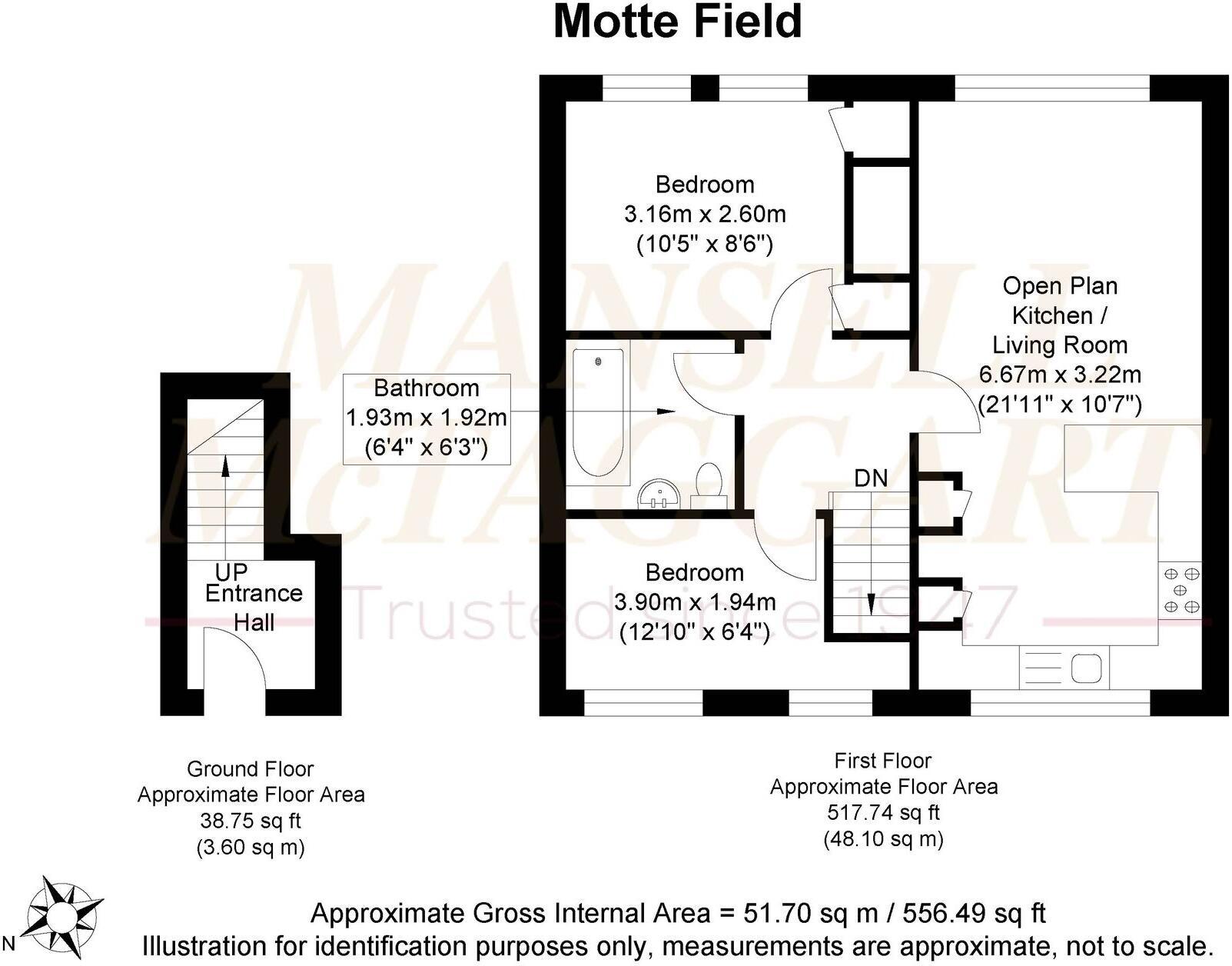 Motte Field, Hartfield, TN7 floorplan