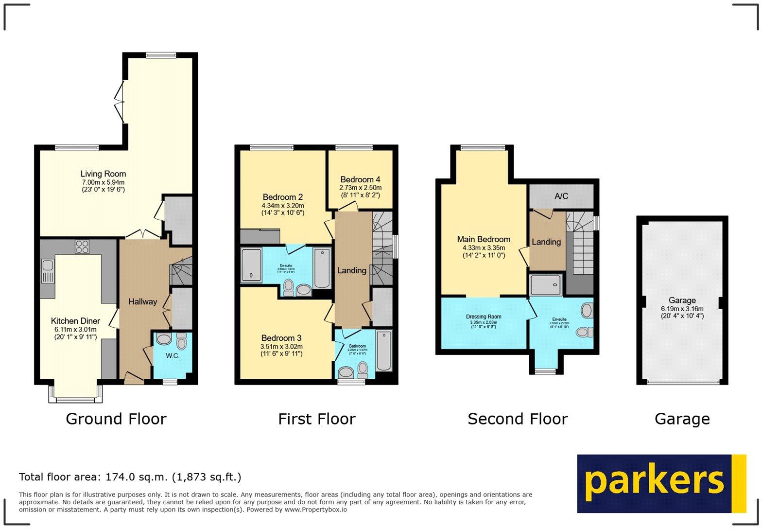 Blackstone Way, Earley, Reading, Berkshire, RG6 floorplan