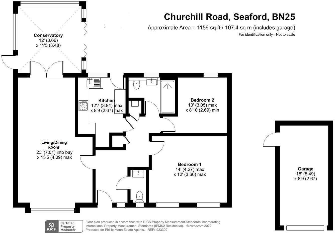 Churchill Road, Seaford floorplan