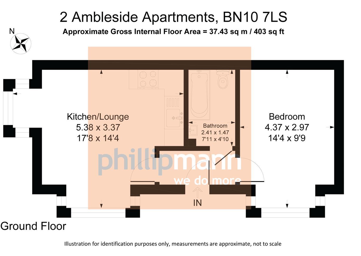 Ambleside Avenue,  Peacehaven, BN10 7LS floorplan