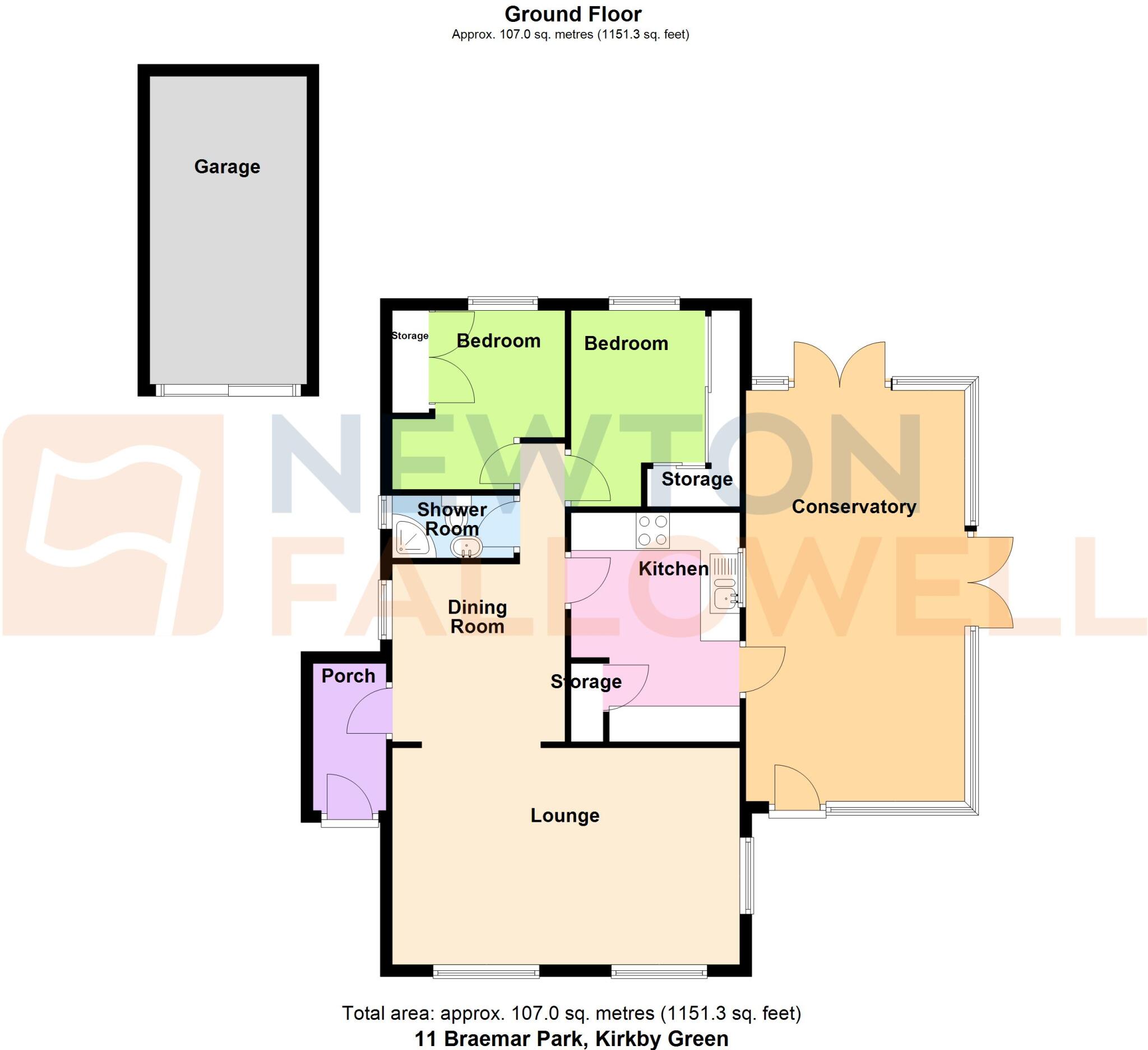 Braemar Residential Park, Kirkby Green, Lincoln, LN4 floorplan