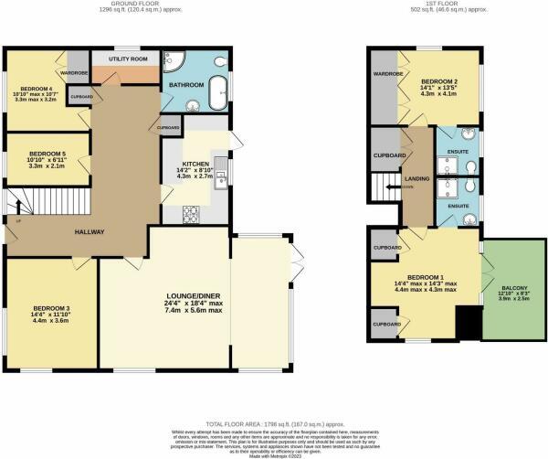 Huxtable Hill, Chelston, Torquay floorplan