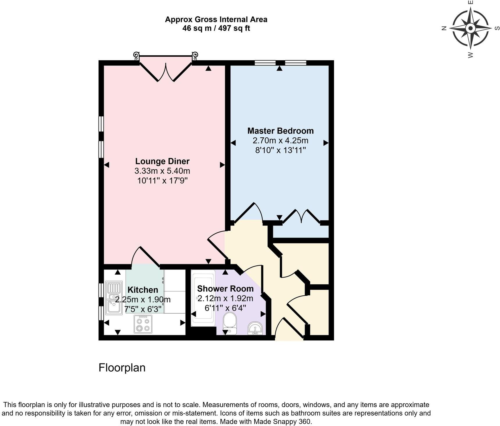 Shelley Road, Pegasus Court Shelley Road, BN11 floorplan