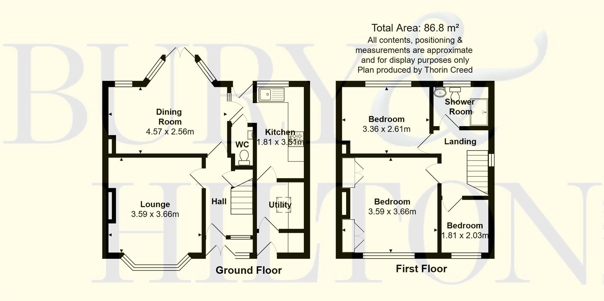 Daisy Bank, Leek floorplan