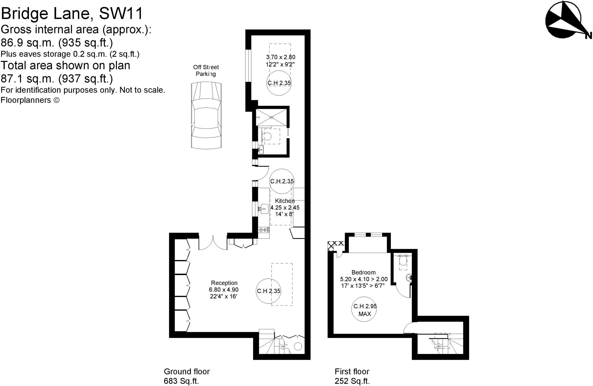 Bridge Lane, London, SW11 floorplan