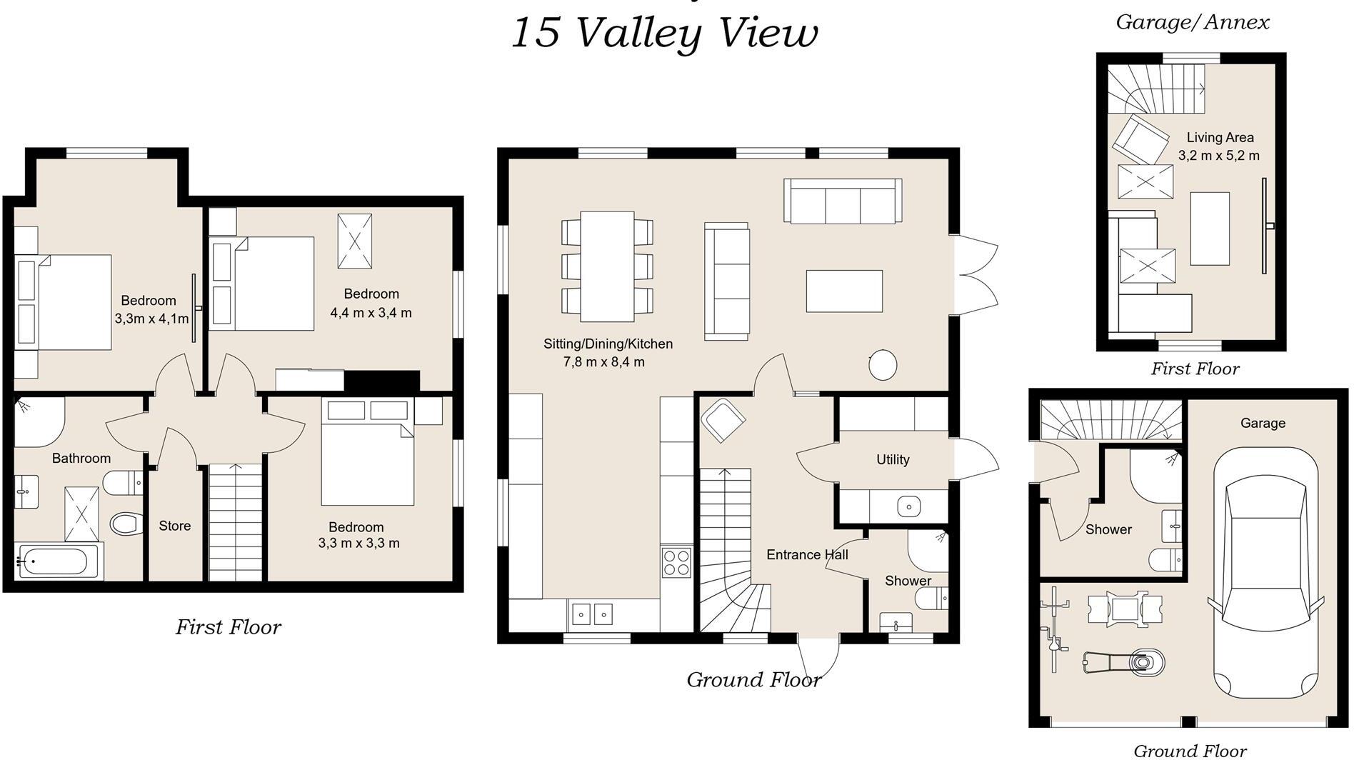 Valley View, Clovenfords, Galashiels, TD1 3NG floorplan