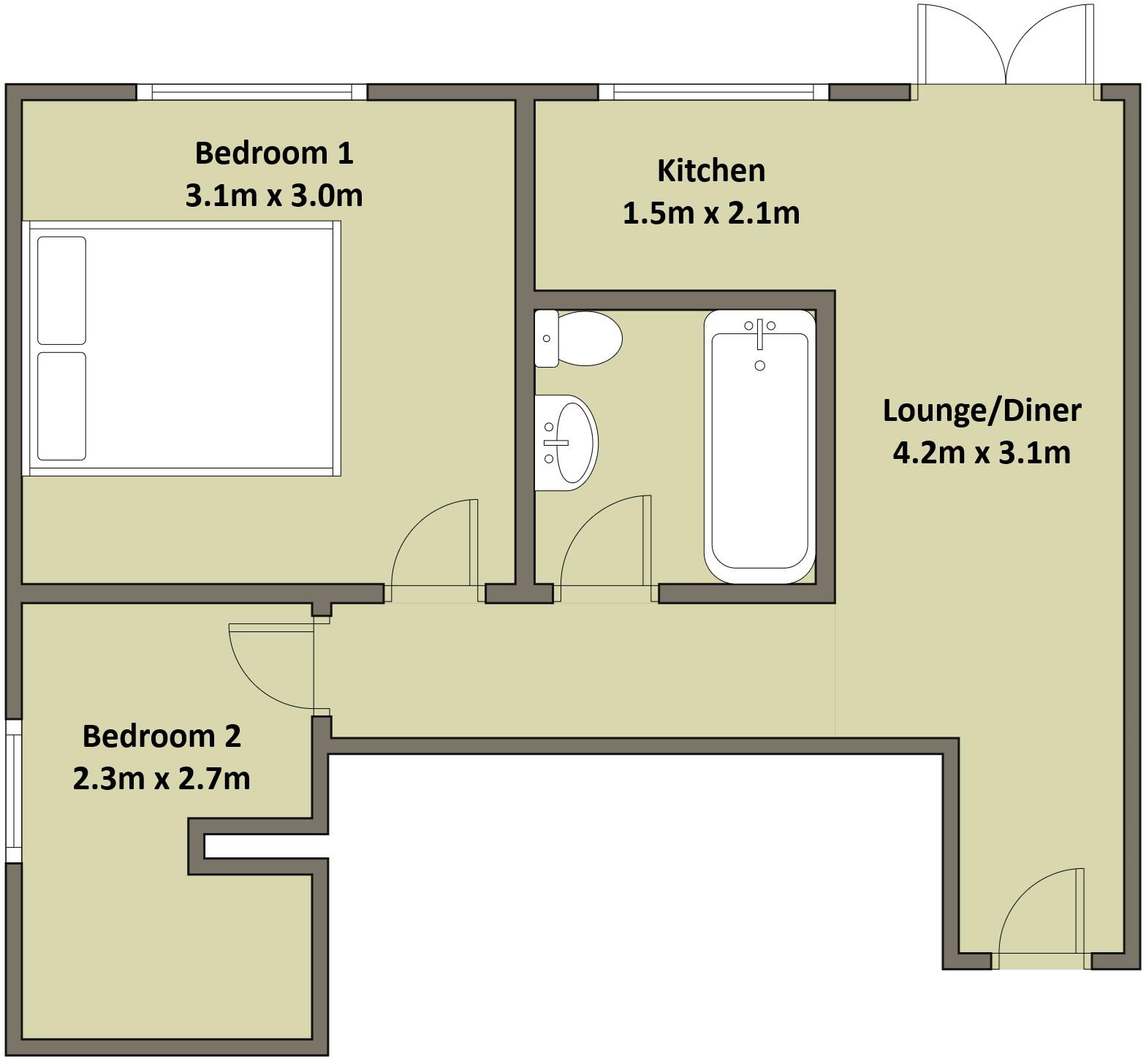 Youngs Ave, Fernwood, Newark, Nottinghamshire floorplan