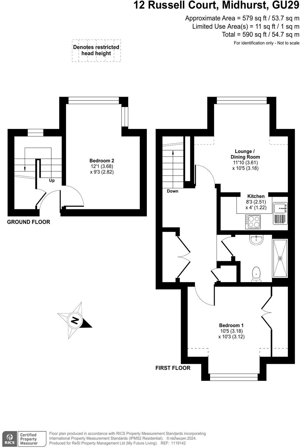 Russell Court, Petersfield Road, Midhurst, GU29 floorplan