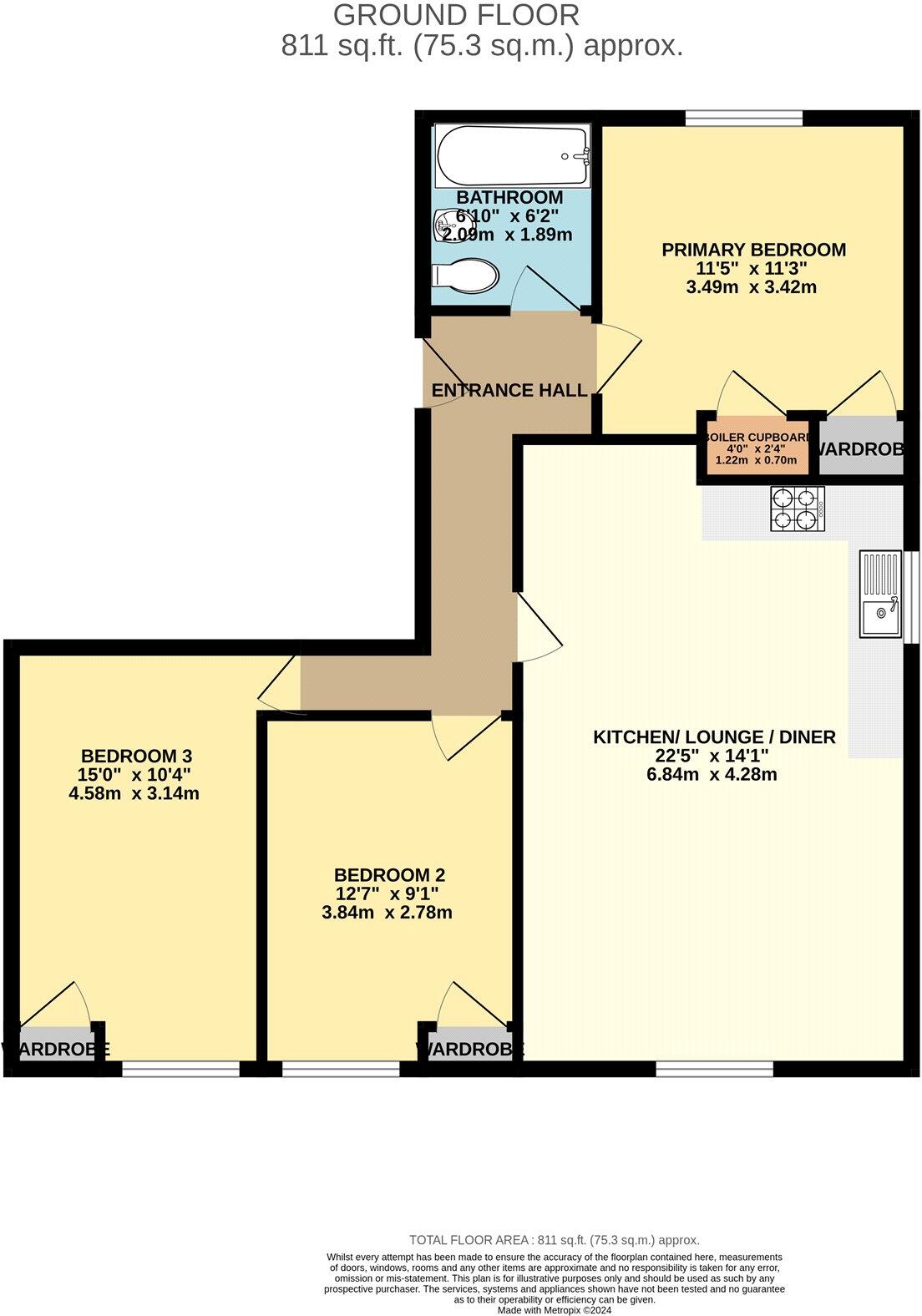 Mill Park Gardens, Mildenhall, Bury St. Edmunds, Suffolk, IP28 floorplan