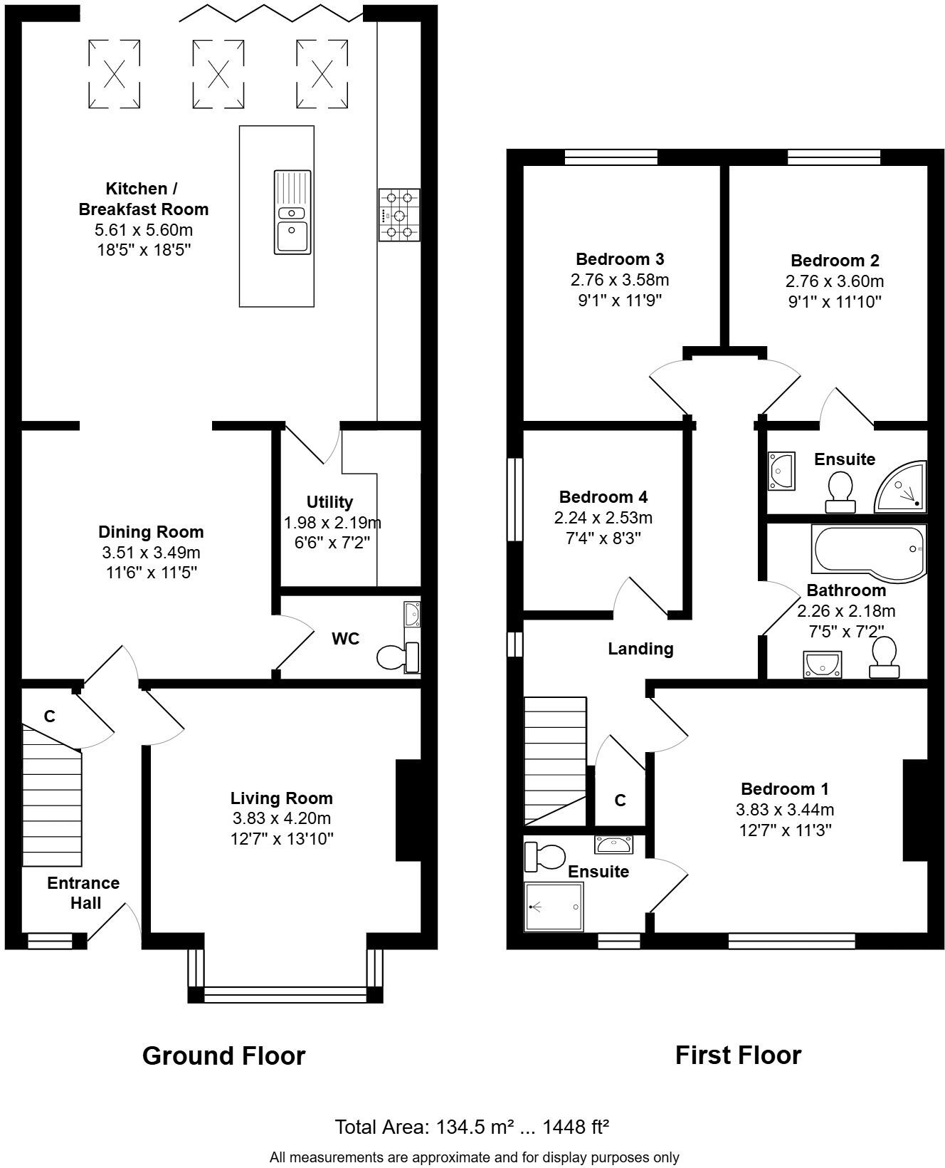 Ryston End, Downham Market, Norfolk, PE38 floorplan