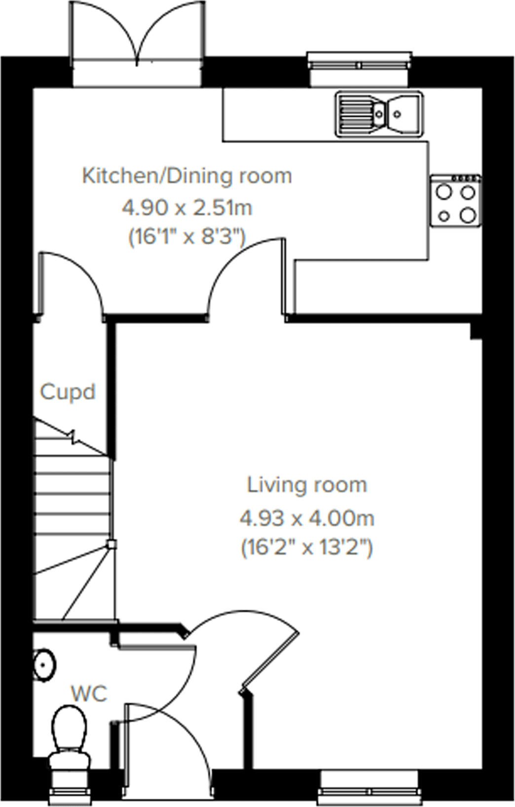High West Road, 
Crook, 
County Durham, 
DL15 9NS floorplan