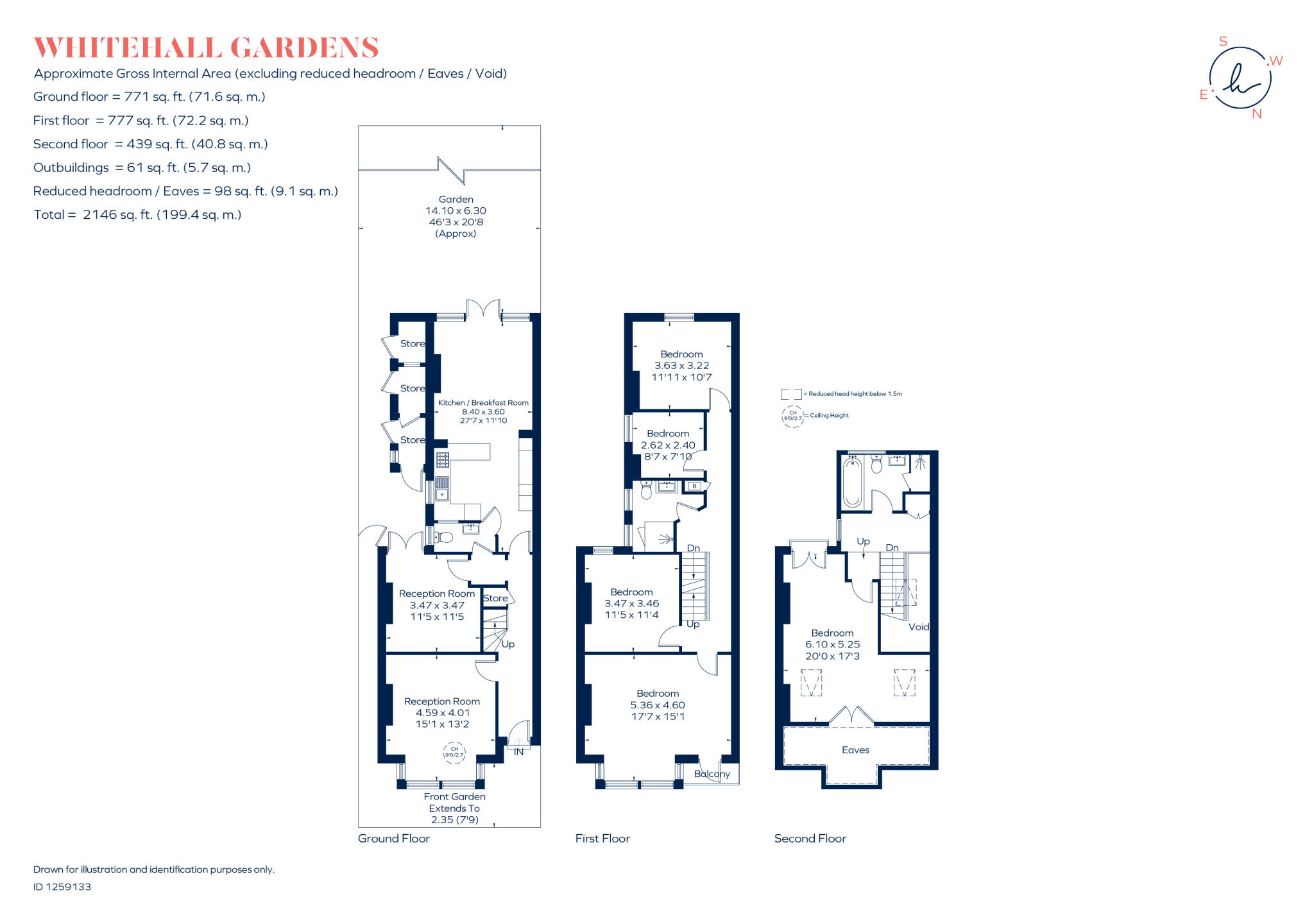 Whitehall Gardens, Acton, W3 floorplan