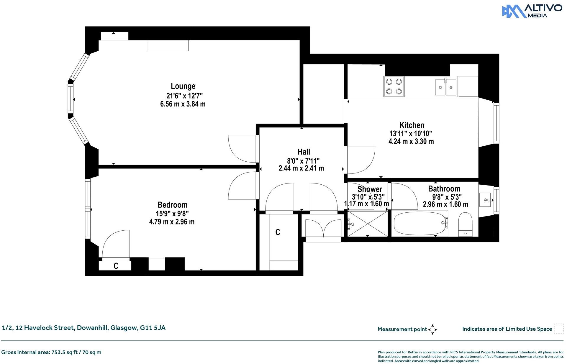 Havelock Street, Dowanhill, Glasgow floorplan