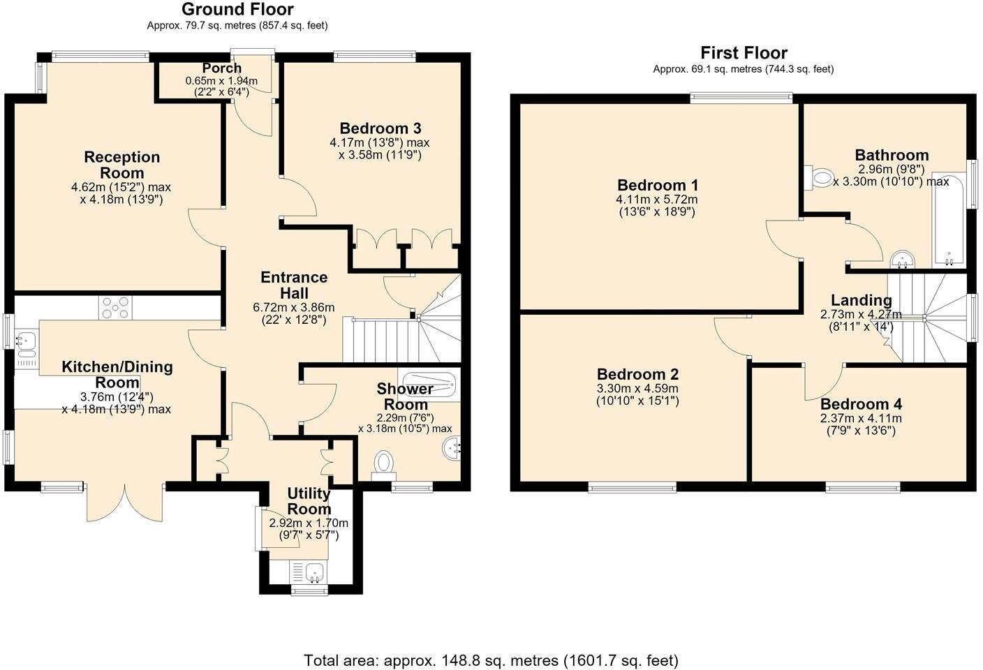 The Crescent, Holymoorside, Chesterfield floorplan