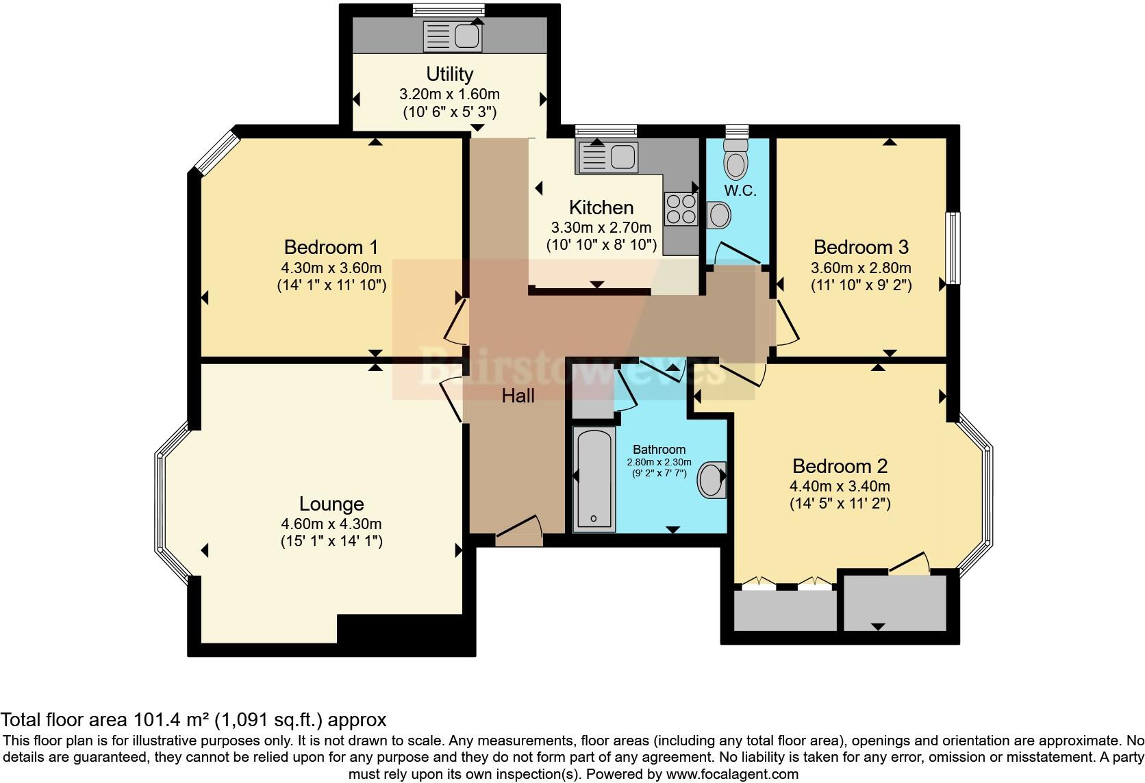 Clifton Crescent, Folkestone, Kent, CT20 floorplan