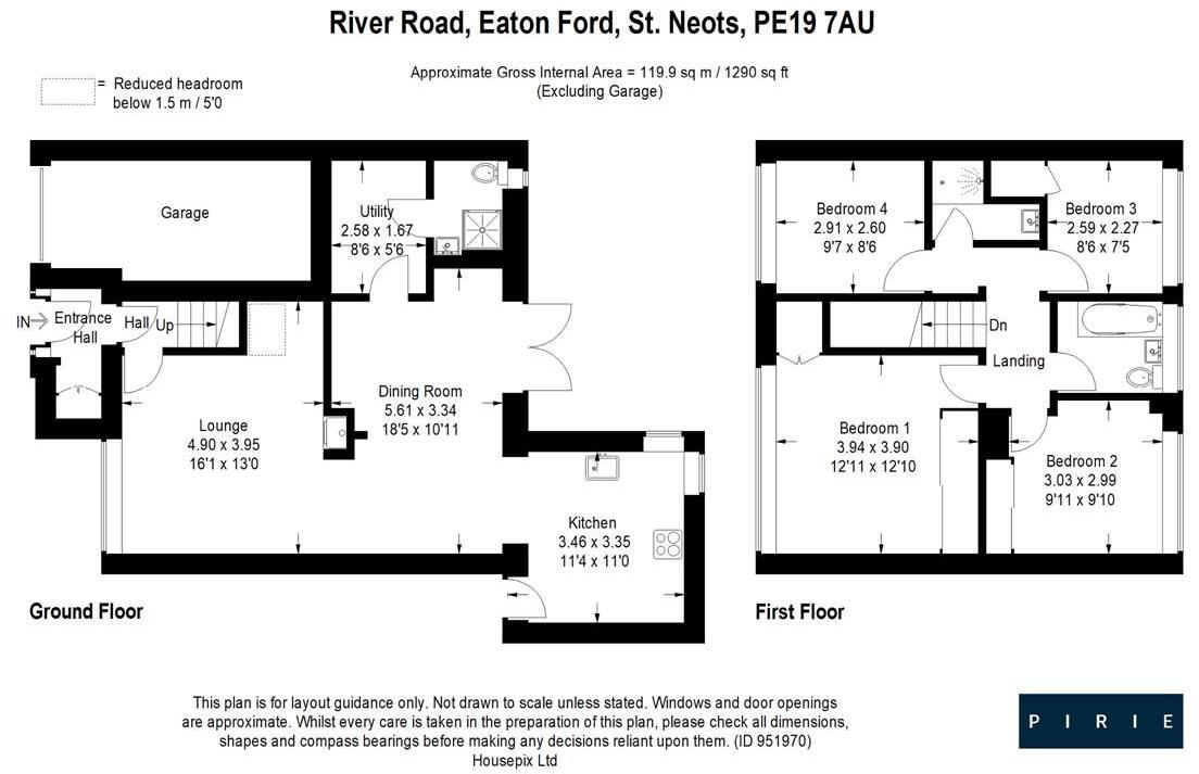River Road, Eaton Ford, St. Neots floorplan