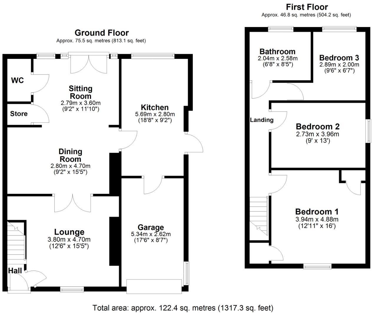 Pantaquesta Cottages, Hensol Road, Hensol, Pontyclun, Rhondda Cynon Taff, CF72 8JW floorplan
