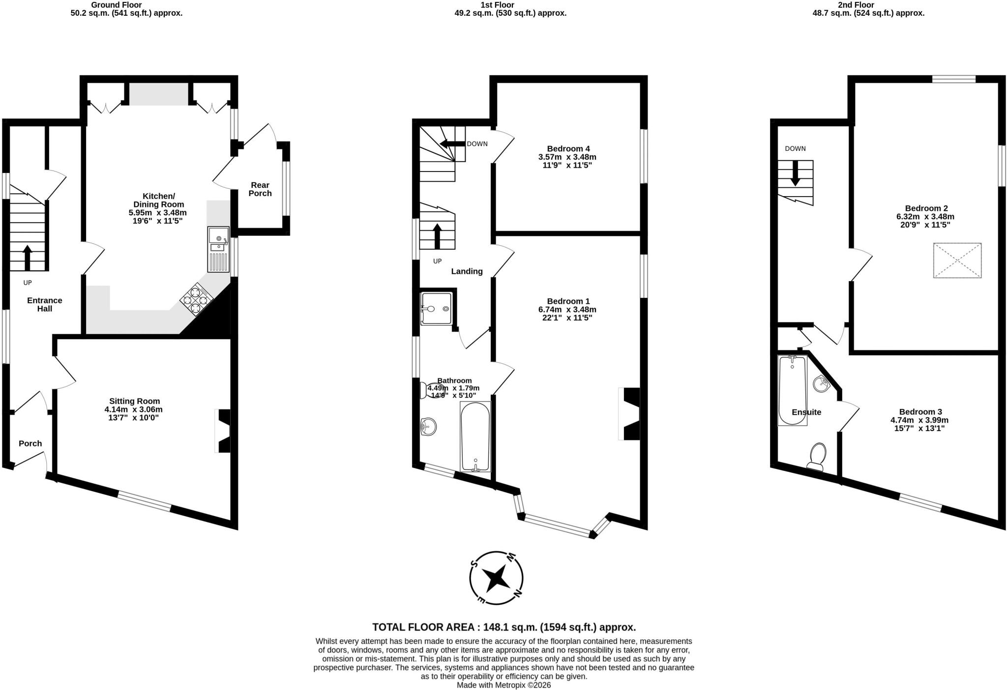 36, Mill Street, Chagford floorplan