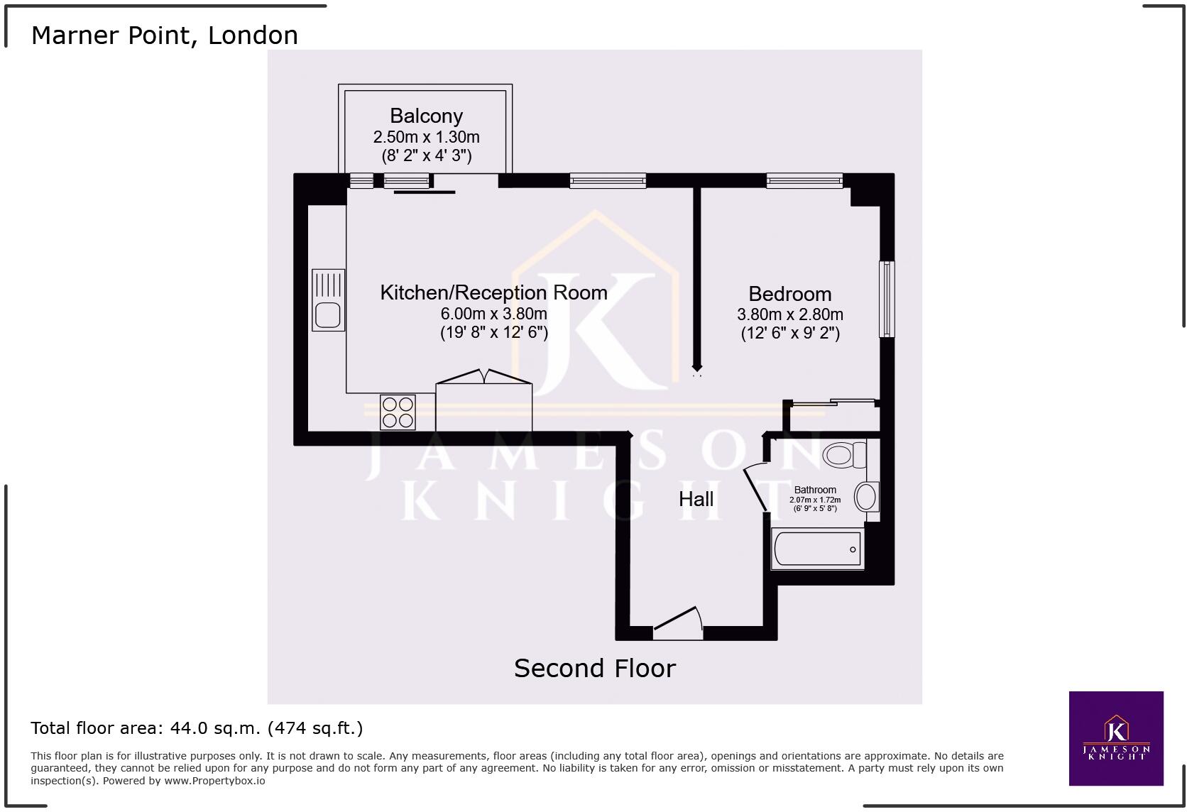 Marner Point, Jefferson Plaza, London, E3 floorplan