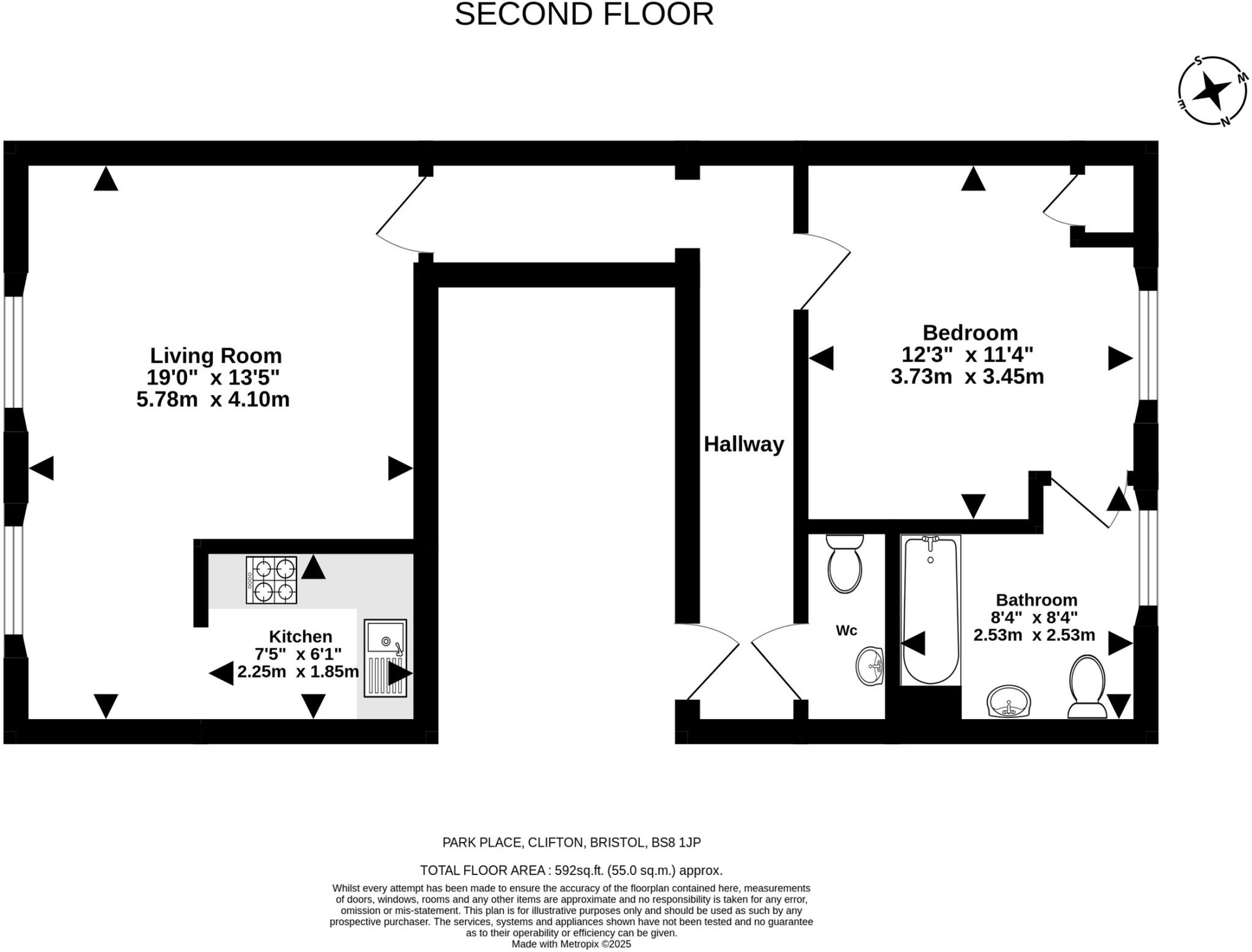 Park Place, Clifton, Bristol, BS8 floorplan
